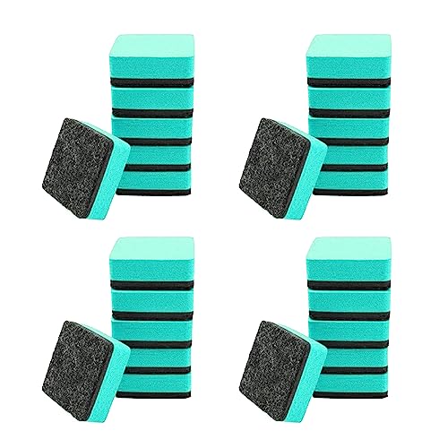 24 Pack Eva Whiteboard Eraser & Hobable Chalkboard Cleanser Bequemer Sauberer Farbenfroher Magnetgummi Radiergummi von DABAIXIONG