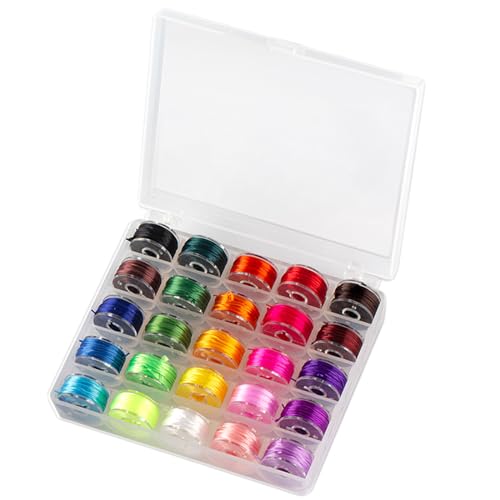 25 Spulen Farbenfroher Elastischer Faden Für Perlenschmuck Praktische Spulen Und Nähfäden Nähzubehör Für Handwerk 25 Spulen Farbenfroher Elastischer Faden Für Perlenschmuck Praktische Spulen Und Nähfäden Nähzubehör Für Handwerk von DABAIXIONG