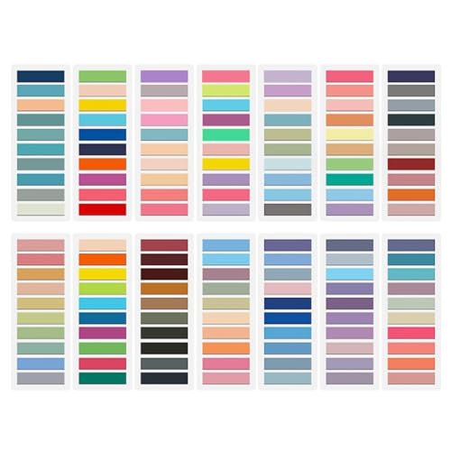 2800/3600pcs Waterfeste Indexbezeichnungen Lesen Aufkleber Lesezeichen Dateiflags Für Planer Kalender Laptop Aufkleber Registerkarte Papierkarte Papierkarte von DABAIXIONG