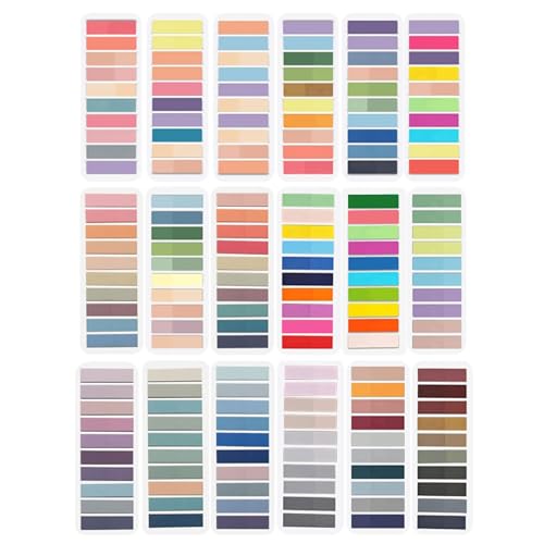 2800/3600pcs Waterfeste Indexbezeichnungen Lesen Aufkleber Lesezeichen Dateiflags Für Planer Kalender Laptop Aufkleber Registerkarte Papierkarte Papierkarte von DABAIXIONG