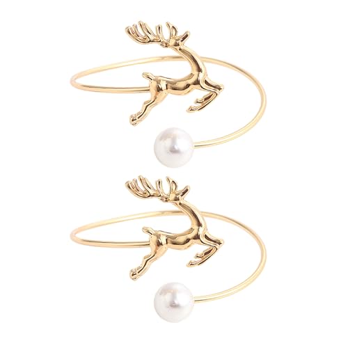 2pcs Dekorative Vorhang Holdbacks Vorhangbeschläge Mit Metallhirschmuster Vorhänge Bindungen Einfache Installation von DABAIXIONG