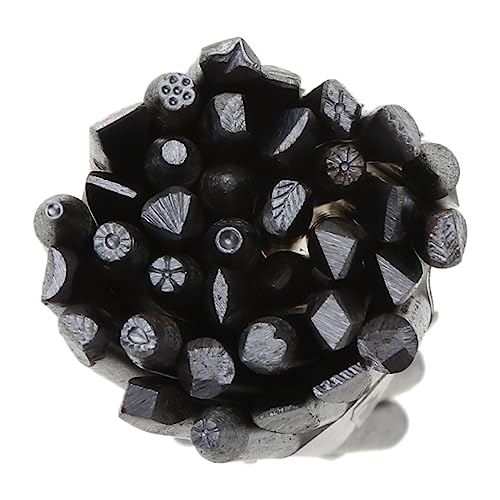 36 Stücke/Set Professionell Stahl Metall Stempelwerkwerkzeug Set Blumenstern Briefmarken Set 4mm Für Schmuckhandwerk Stempel von DABAIXIONG