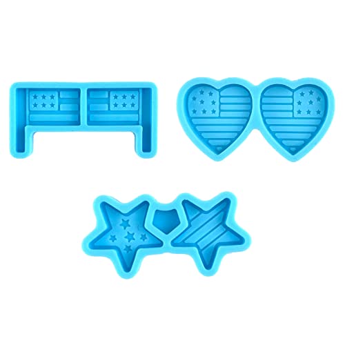 3pairs Love Sternohrstolme Nationalflaggenform Kombination Ohrringe Silikonform Home Dekoration Form Für Frauen Geeignet 3pairs Love Sternohrstolme Nationalflaggenform Kombination Ohrringe Silikonform Home Dekoration Form Für Frauen Geeignet von DABAIXIONG