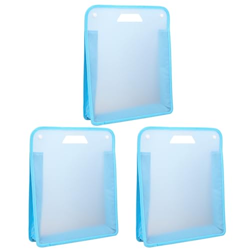 3pcs Portable Scrapbook Paper Datei Tasche Tragbare Projekthülle Dokumenttasche Leichte Schulbuchbeutel von DABAIXIONG