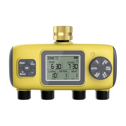 4 Outlet Intelligente Gartenbewässerung Timer Automatischer Wasserverträge Mit Regenverzögerungswässerungssystemen Für Outdoor Nutzungsbatterie Timer 4 Outlet Intelligente Gartenbewässerung Timer Automatischer Wasserverträge Mit Regenverzögerungswässerungssystemen Für Outdoor Nutzungsbatterie Timer von DABAIXIONG