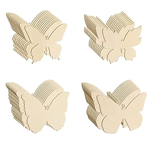 48pcs Schmetterling Holzscheiben Unvollendete Holzstücke Ausschnitte Leere Holzchips Basteln Malerei Tags Hochzeitshaus 48pcs Schmetterling Holzscheiben Unvollendete Holzstücke Ausschnitte Leere Holzchips Basteln Malerei Tags Hochzeitshaus von DABAIXIONG