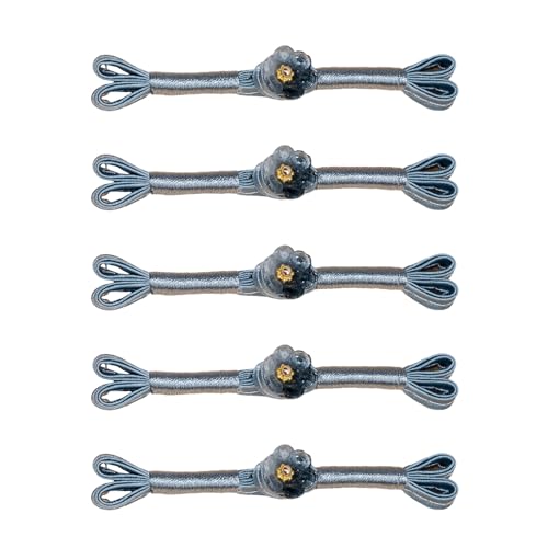 5pcs Elegante Blumenknotenknöpfe Chinesische Cheongsam Kleid Schließungen Nähen Für Kleidungsdekoration Handgefertigter Gewebter Blumenknopf von DABAIXIONG