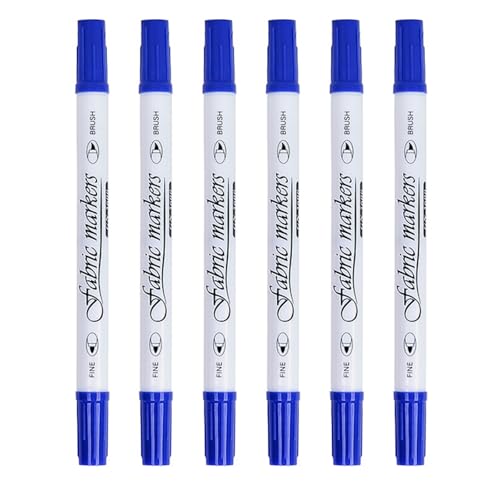 6pcs Doppelende Stoff Stift Für Kleidung T Shirt Bag Schuhhut Waschbarer Stift Für Lederpapier Holz Stoffmarkierungen 6pcs Doppelende Stoff Stift Für Kleidung T Shirt Bag Schuhhut Waschbarer Stift Für Lederpapier Holz Stoffmarkierungen von DABAIXIONG