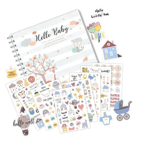 Baby Memory Book Mit Aufkleber Für Jungen Oder Mädchen Erstes Jahr Journal Scrapbook Von Schwangerschaft Bis 1 Geschlechtsneutrales Babybuch Baby Memory Book Mit Aufkleber Für Jungen Oder Mädchen Erstes Jahr Journal Scrapbook Von Schwangerschaft Bis 1 Geschlechtsneutrales Babybuch von DABAIXIONG