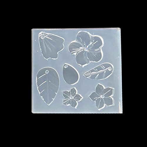Bastelblume Blätter Ohrringe Epoxidharzform Schmuck Anhänger Silikonform von DABAIXIONG