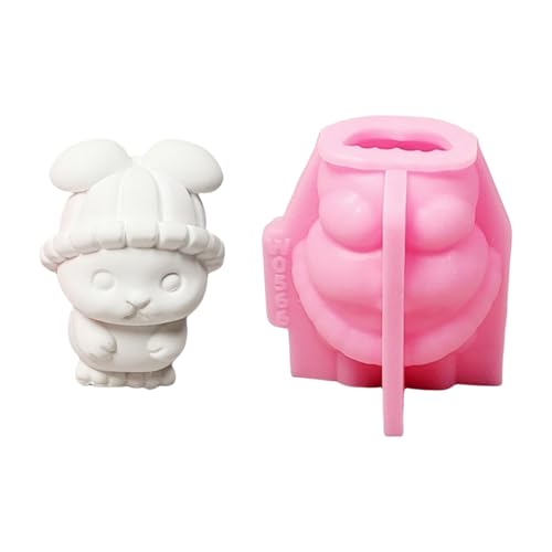 Bunnies Statue Silikonkerzenformen Für Seife Home Dekoration Tierform Silikonformen Für Epoxidharz Dekoration von DABAIXIONG