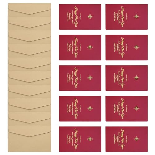 DABAIXIONG 10pcs 2025 Spring Festival Card Mit Umschlag 2025 Jahr Der Schlangengrußkarte Für Männer Frauen Spring Festival Supply DABAIXIONG 10pcs 2025 Spring Festival Card Mit Umschlag 2025 Jahr Der Schlangengrußkarte Für Männer Frauen Spring Festival Supply von DABAIXIONG