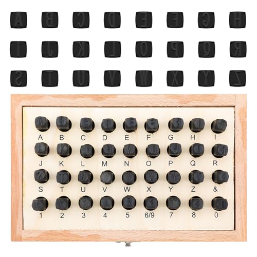 DABAIXIONG 36pcs 6mm Nummer Und Briefmarkenstempel Leder Schnitzwerkzeug Metall Leder Stempel Prägewerkzeug Für Metallholzleder Leinwand DABAIXIONG 36pcs 6mm Nummer Und Briefmarkenstempel Leder Schnitzwerkzeug Metall Leder Stempel Prägewerkzeug Für Metallholzleder Leinwand von DABAIXIONG