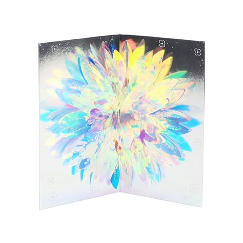 DABAIXIONG 3D Sparkle Blumen Popup Karte Popup Geschenkkarten Handgefertigte Blumengüterkarten Mutter Day Karten Popup Greetings Card von DABAIXIONG