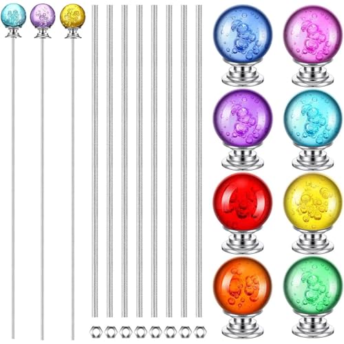 DABAIXIONG Dekorative Gartenstöcke Perle Set Set Skurril Garten Dekoration Stakes Metallstütze Mit Glasperlen Und Kristallen DABAIXIONG Dekorative Gartenstöcke Perle Set Set Skurril Garten Dekoration Stakes Metallstütze Mit Glasperlen Und Kristallen von DABAIXIONG