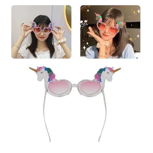 DABAIXIONG Einhörner Herz Brillen Einhörner Brillen Süßes Cartoon Einhörner Brille Einhörner Themenpartyzubehör Für Erwachsene Kinder DABAIXIONG Einhörner Herz Brillen Einhörner Brillen Süßes Cartoon Einhörner Brille Einhörner Themenpartyzubehör Für Erwachsene Kinder von DABAIXIONG