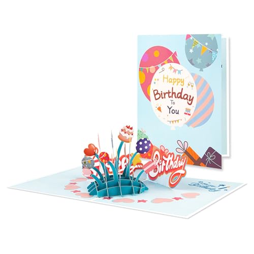 DABAIXIONG Kreative 3D Geburtstagstorten Grußkarte Zarte 3D Geburtstagskarte Mit Kuchen Designs Stilvolle Grüßekarte Mit Umschlag DABAIXIONG Kreative 3D Geburtstagstorten Grußkarte Zarte 3D Geburtstagskarte Mit Kuchen Designs Stilvolle Grüßekarte Mit Umschlag von DABAIXIONG