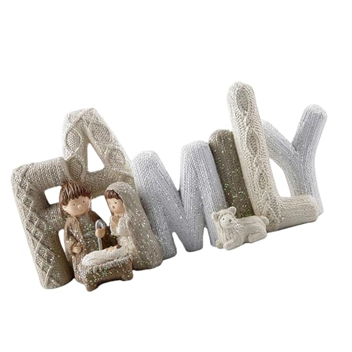 DABAIXIONG Künstlerische Krippe Set Harz Heilige Familie Statue Modernes Kunsthandwerk Für Stilvolle Weihnachtsdekorationen Und Religiöses Geschenk DABAIXIONG Künstlerische Krippe Set Harz Heilige Familie Statue Modernes Kunsthandwerk Für Stilvolle Weihnachtsdekorationen Und Religiöses Geschenk von DABAIXIONG