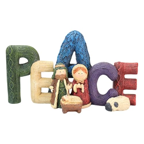 DABAIXIONG Künstlerische Krippe Set Harz Heilige Familie Statue Modernes Kunsthandwerk Für Stilvolle Weihnachtsdekorationen Und Religiöses Geschenk DABAIXIONG Künstlerische Krippe Set Harz Heilige Familie Statue Modernes Kunsthandwerk Für Stilvolle Weihnachtsdekorationen Und Religiöses Geschenk von DABAIXIONG