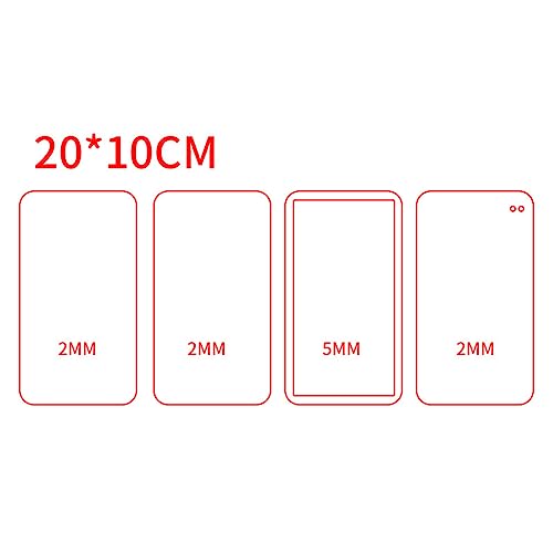DABAIXIONG Multiple Form Acryl Platten Ticket Wurzelform Acryl Perfable Leere Platte DABAIXIONG Multiple Form Acryl Platten Ticket Wurzelform Acryl Perfable Leere Platte von DABAIXIONG