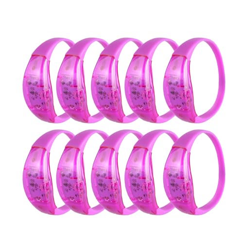 DABAIXIONG Packung Von 10 LED Silikonarmbändern Blinken Leuchten Armbandzubehör Einstellbare Größe Handgelenkbänder Schmuck Für Party DABAIXIONG Packung Von 10 LED Silikonarmbändern Blinken Leuchten Armbandzubehör Einstellbare Größe Handgelenkbänder Schmuck Für Party von DABAIXIONG