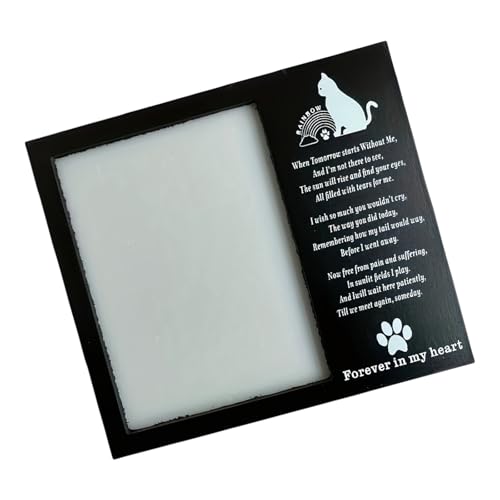 DABAIXIONG Pet Memorial Fotorahmen Für Hunde Und Katzen Hält Holz Bilderrahmen Haustierverlust Trauergeschenk Für Home Dekoration DABAIXIONG Pet Memorial Fotorahmen Für Hunde Und Katzen Hält Holz Bilderrahmen Haustierverlust Trauergeschenk Für Home Dekoration von DABAIXIONG