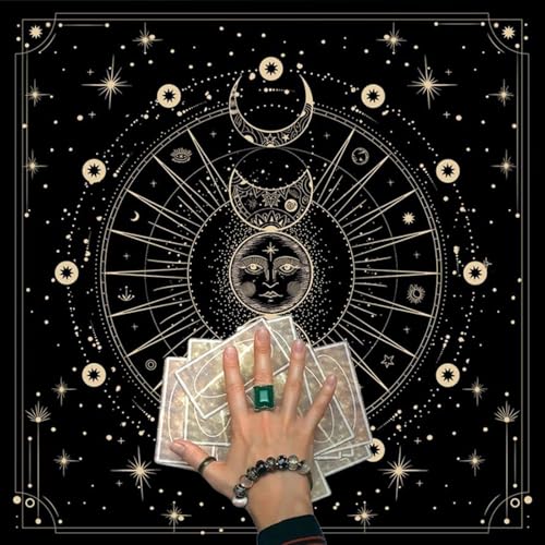 DABAIXIONG Quadratische Flannelette Tarot Stoffbriefsspielpolster Astrologische Orakleholde Tischabdeckungskarte Matte Göttliche Tischdecke DABAIXIONG Quadratische Flannelette Tarot Stoffbriefsspielpolster Astrologische Orakleholde Tischabdeckungskarte Matte Göttliche Tischdecke von DABAIXIONG