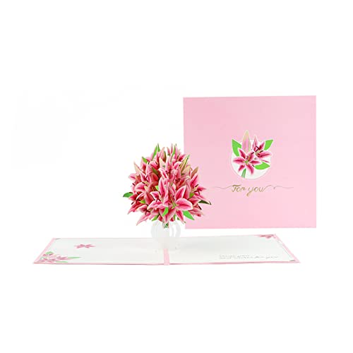 DABAIXIONG Rose Flower 3d Für Rose Blumen Grußkarte Valentinstag Auto von DABAIXIONG