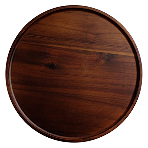 DABAIXIONG Runde Form Holz Servierschale Holzplattenlagerschale Dessert Abendessen Brot Früchte Speisen Display Geschirrschalen Schalen Tabletts DABAIXIONG Runde Form Holz Servierschale Holzplattenlagerschale Dessert Abendessen Brot Früchte Speisen Display Geschirrschalen Schalen Tabletts von DABAIXIONG