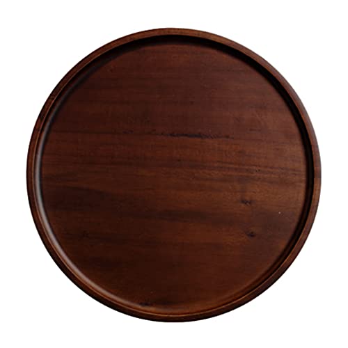 DABAIXIONG Runde Form Holz Servierschale Holzplattenlagerschale Dessert Abendessen Brot Früchte Speisen Display Geschirrschalen Schalen Tabletts DABAIXIONG Runde Form Holz Servierschale Holzplattenlagerschale Dessert Abendessen Brot Früchte Speisen Display Geschirrschalen Schalen Tabletts von DABAIXIONG