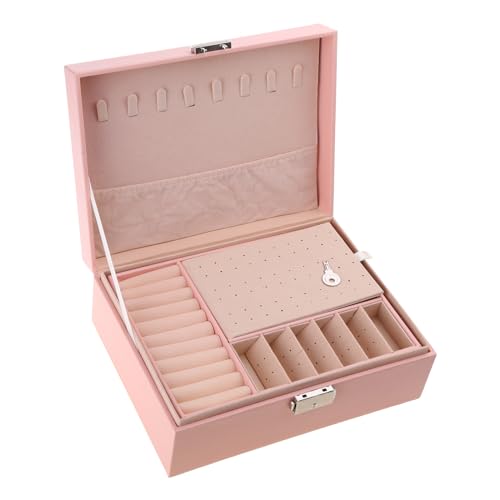 DABAIXIONG Stilvolle Schmuckschatulle Secure Schmuck Aufbewahrung Schachtel Schmucktasche PU Ledermaterial Schmuck Organisatoren Für Frauen DABAIXIONG Stilvolle Schmuckschatulle Secure Schmuck Aufbewahrung Schachtel Schmucktasche PU Ledermaterial Schmuck Organisatoren Für Frauen von DABAIXIONG