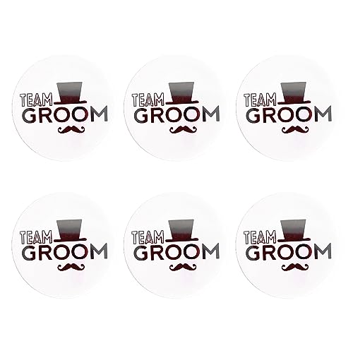 DABAIXIONG Team Bräutigam/Bräutigam Abzeichen 6PCS/Set Bachelor Party Kleidung Dekoration Vorräte Für Hochzeitszeremonie Requisiten Sammlerzubehör DABAIXIONG Team Bräutigam/Bräutigam Abzeichen 6PCS/Set Bachelor Party Kleidung Dekoration Vorräte Für Hochzeitszeremonie Requisiten Sammlerzubehör von DABAIXIONG