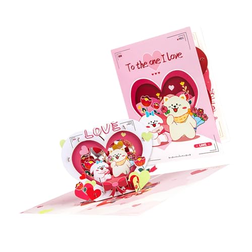 DABAIXIONG Valentinstag Und Jubiläumskarte 3D Bilderrahmen Animal Grußkarte Faltbare Partyeinladungskarte Mit Umschlag DABAIXIONG Valentinstag Und Jubiläumskarte 3D Bilderrahmen Animal Grußkarte Faltbare Partyeinladungskarte Mit Umschlag von DABAIXIONG