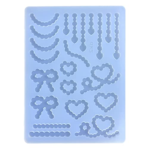 Dekoratieve Oramentform Füllstoff Perle Kette Herz Silikonform Schlüsselbund Anhänger Ornament Form Für Handwerk von DABAIXIONG