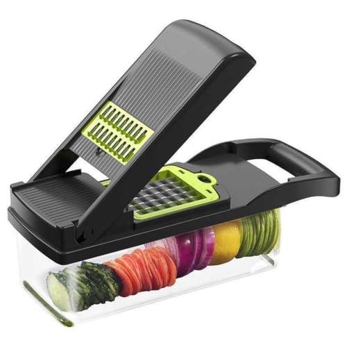 Gemüsehacker Für W/ 7 Klingen Spiralisator Slicer Zwiebelhacker Mit Behälter Futter Hacker Slicer Dicer Schnitt Gemüsehacker Für W/ 7 Klingen Spiralisator Slicer Zwiebelhacker Mit Behälter Futter Hacker Slicer Dicer Schnitt von DABAIXIONG