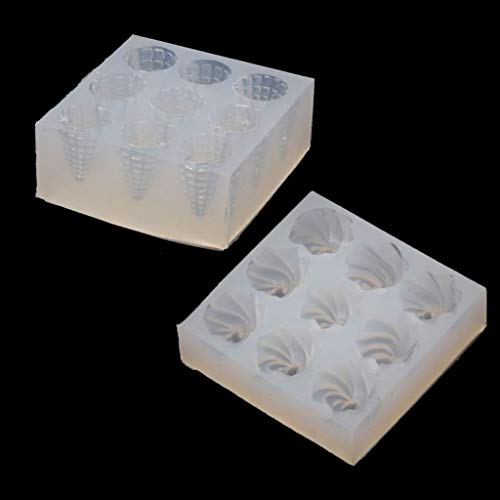 Glänzende Glänzende Eiscreme Zapfen Ornamente Silikon Epoxidharz Schimmel Schlüsselbund Anhänger Schmuck Für Valentinstagsgeschenkhandwerk von DABAIXIONG
