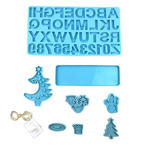 Harzform Schmuck Weihnachtsdekoration Formen Einschließlich Buchstaben Zahlen Weihnachtsbaumdekoration Silikonform Harzform Schmuck Weihnachtsdekoration Formen Einschließlich Buchstaben Zahlen Weihnachtsbaumdekoration Silikonform von DABAIXIONG