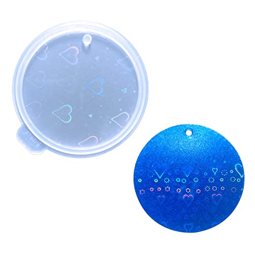Holographischer Schlüsselbund Epoxidharzform Runden Ohrring Halskette Pendellguss Silikonform Handwerks Schmuckform Holographischer Schlüsselbund Epoxidharzform Runden Ohrring Halskette Pendellguss Silikonform Handwerks Schmuckform von DABAIXIONG