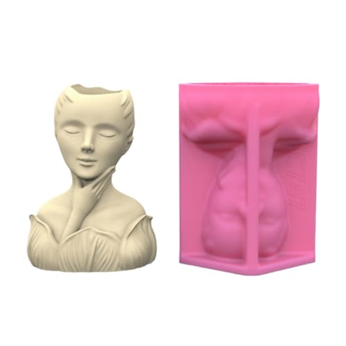 Humaner Blumenpot Silikonform Stifthalter Epoxidharzformen Einzigartige Vase Form Pflanzentöpfe Dekoration Für Enthusiasten Humaner Blumenpot Silikonform Stifthalter Epoxidharzformen Einzigartige Vase Form Pflanzentöpfe Dekoration Für Enthusiasten von DABAIXIONG