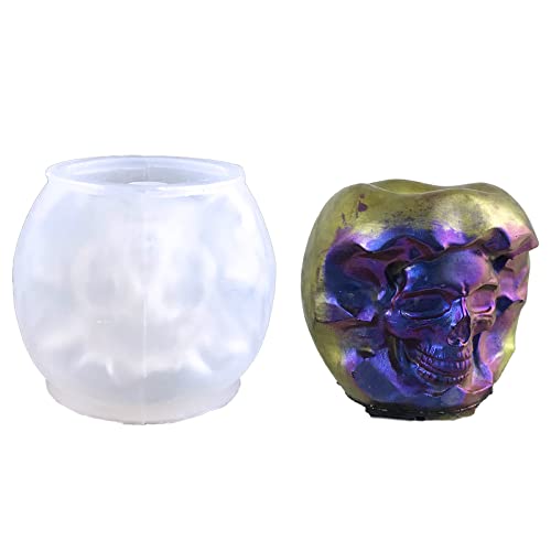 Kerzensilikonform Für Kerzenherstellung Aromatherapie Kerzenharz Form 3D Schädel Apfel Epoxidharz Gussform Für Vase Kerzensilikonform Für Kerzenherstellung Aromatherapie Kerzenharz Form 3D Schädel Apfel Epoxidharz Gussform Für Vase von DABAIXIONG