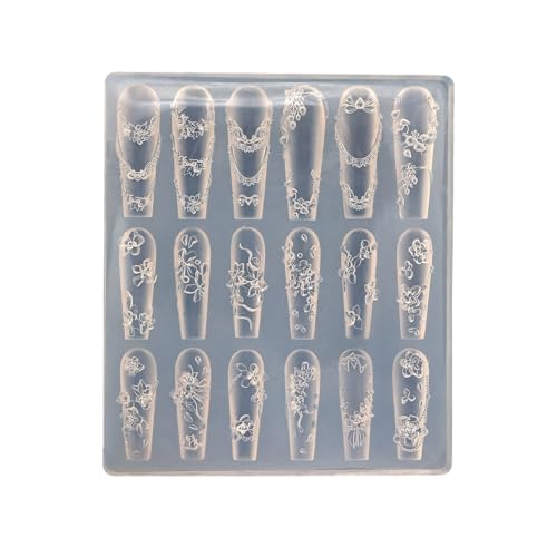 Mehrzweck Nägel Kunst Silikonform Für 3D Designs Schmetterlingsblummondmuster Tragbar Für Acrylhandwerksvorräte Mehrzweck Nägel Kunst Silikonform Für 3D Designs Schmetterlingsblummondmuster Tragbar Für Acrylhandwerksvorräte von DABAIXIONG
