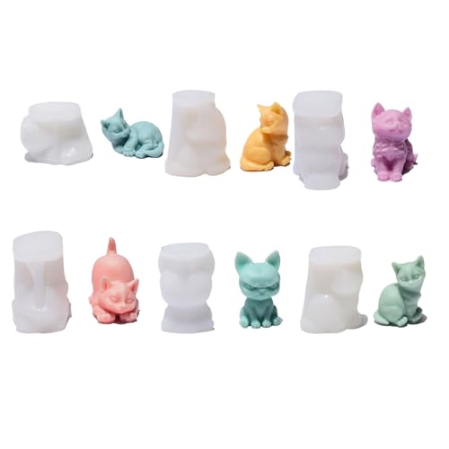 Set Von 6 Silikon Figur Schimmel Kerze Herstellen Schimmelpilzformen Katzen Gestalt Ornament Formen Silikon Textur Für Kerze Set Von 6 Silikon Figur Schimmel Kerze Herstellen Schimmelpilzformen Katzen Gestalt Ornament Formen Silikon Textur Für Kerze von DABAIXIONG