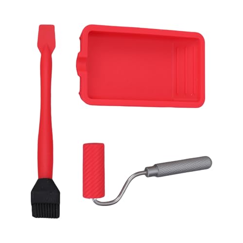 Silikonfarbe Roller Malerei Dekorieren Kits Kleine Farbwalzenschale Für Wandmalerei Reparatur Pinsel Pinsel Bastel Klimaanlagen Applikator von DABAIXIONG
