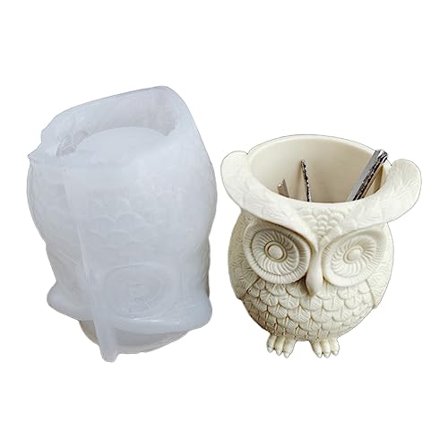 Silikonpflanzerform Eulenform Für Handgefertigte Blumentöpfe Stifthalter Formen Harz Basteln Tonform Handhandwerk von DABAIXIONG