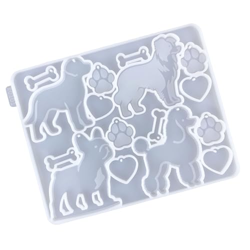 Silikonschlüsselkäse Formen Anhänger Formen Tonform Hund Serie Anhänger Schimmelpilze Silikonhandzubehör Für Anhänger von DABAIXIONG