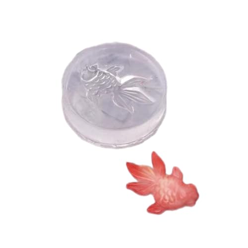Süßer Goldener Fisch Anhänger Schimmel Kleine Größe Karpfen Silikonharzform Schmuck Schmuck Herstellung Ohrwärtige Halskette Schimmel Für Enthusiasten von DABAIXIONG