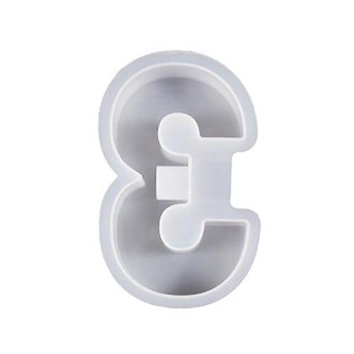 Zahlen Candlestick Silikonform Kerzenhalter Gypsum Harzform Handgefertigtes Epoxidharz Guss Home Desktop von DABAIXIONG
