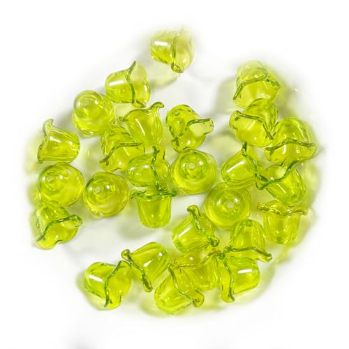 10 Stück Y2K Quallen Schlüsselanhänger 14x18mm Windspiel DIY Windspiel Bunte Windspiel Perlen Anhänger Ohrringe Armband Halskette Zubehör für Schmuckherstellung (Grün) von DADAFA