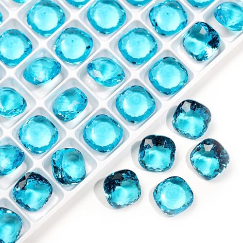 20 Stück 10 mm dicke, quadratische transparente K9-Glaskristall-Glitzer-Strasssteine, Strasssteine, Nailart-Zubehör, Basteldekorationen, Schmuckherstellung, Heimdekoration, Aquamarin 20 Stück 10 mm dicke, quadratische transparente K9-Glaskristall-Glitzer-Strasssteine, Strasssteine, Nailart-Zubehör, Basteldekorationen, Schmuckherstellung, Heimdekoration, Aquamarin von DADAFA