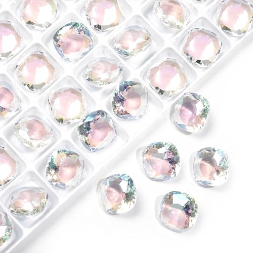 20 Stück 10 mm dicke, quadratische transparente K9-Glaskristall-Glitzer-Strasssteine, Strasssteine, Nailart-Zubehör, Basteldekorationen, Schmuckherstellung, Heimdekoration, Glitzer-Weiß 20 Stück 10 mm dicke, quadratische transparente K9-Glaskristall-Glitzer-Strasssteine, Strasssteine, Nailart-Zubehör, Basteldekorationen, Schmuckherstellung, Heimdekoration, Glitzer-Weiß von DADAFA
